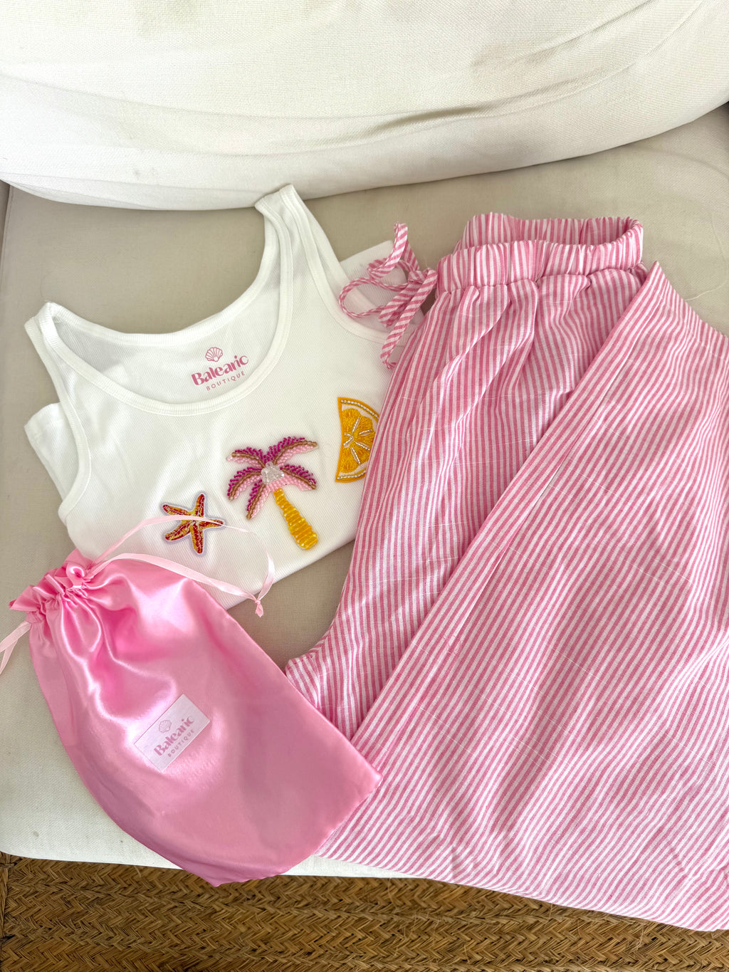 Pink Eivissa Pyjama Giftset