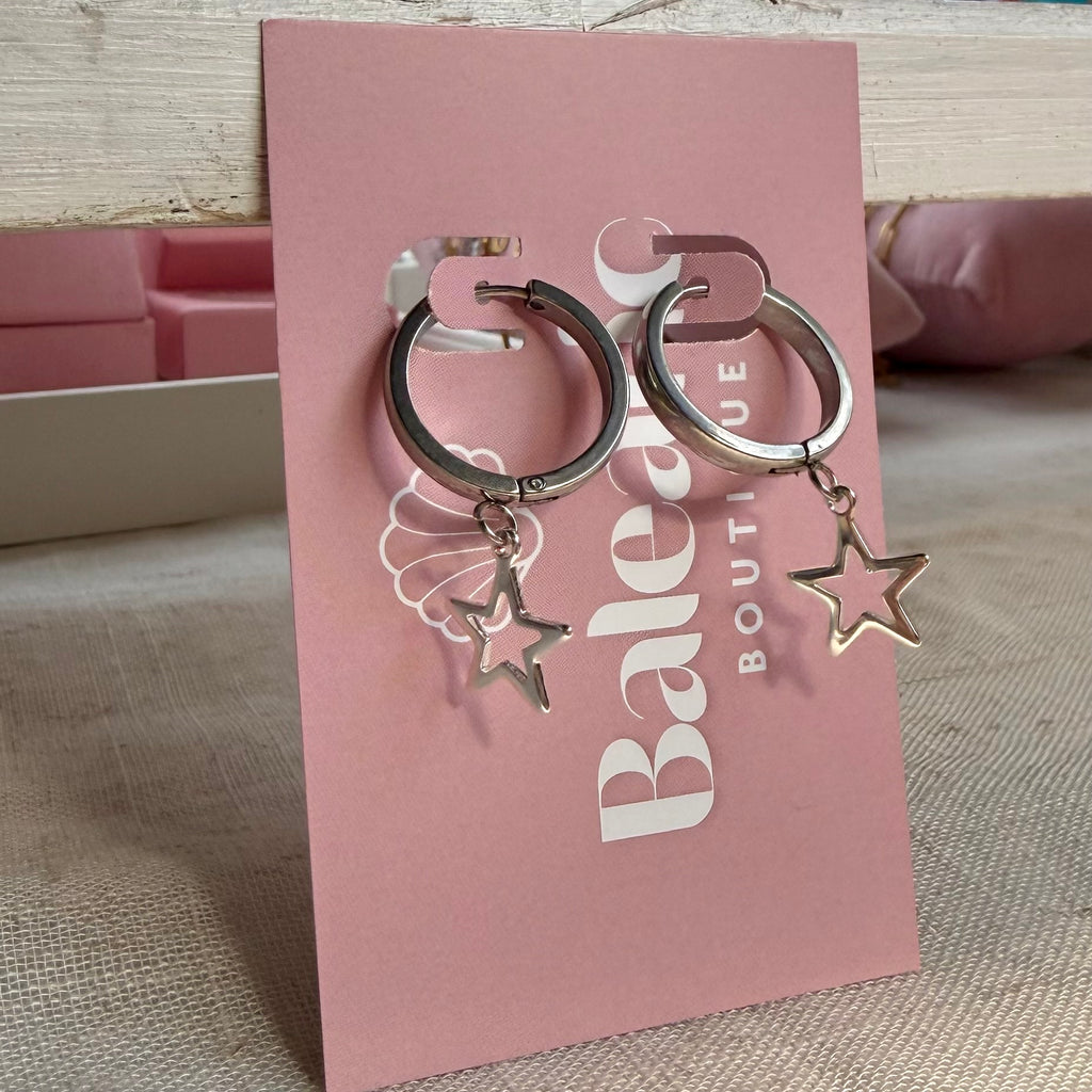 Susie Silver Macro Huggie Earrings