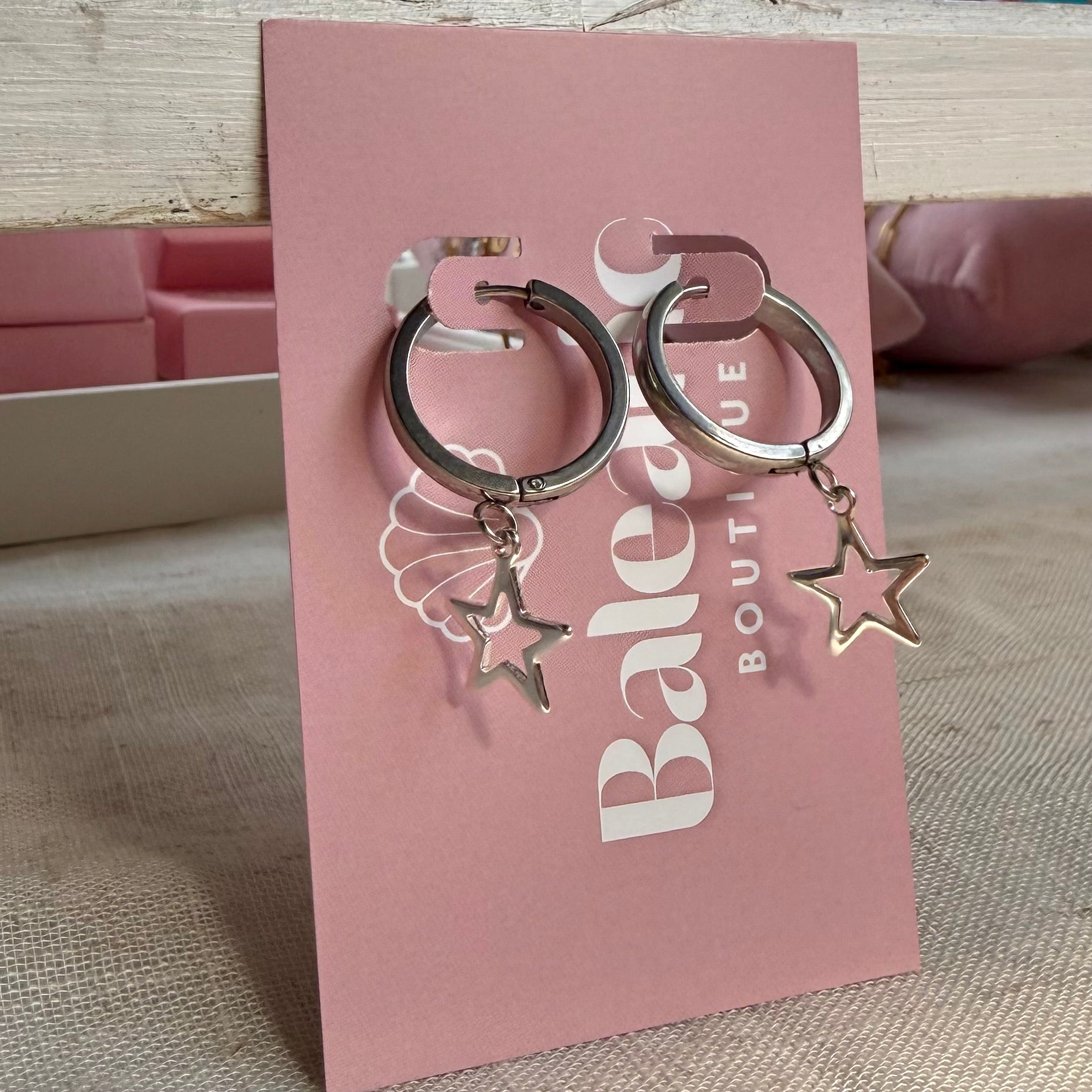 Susie Silver Macro Huggie Earrings