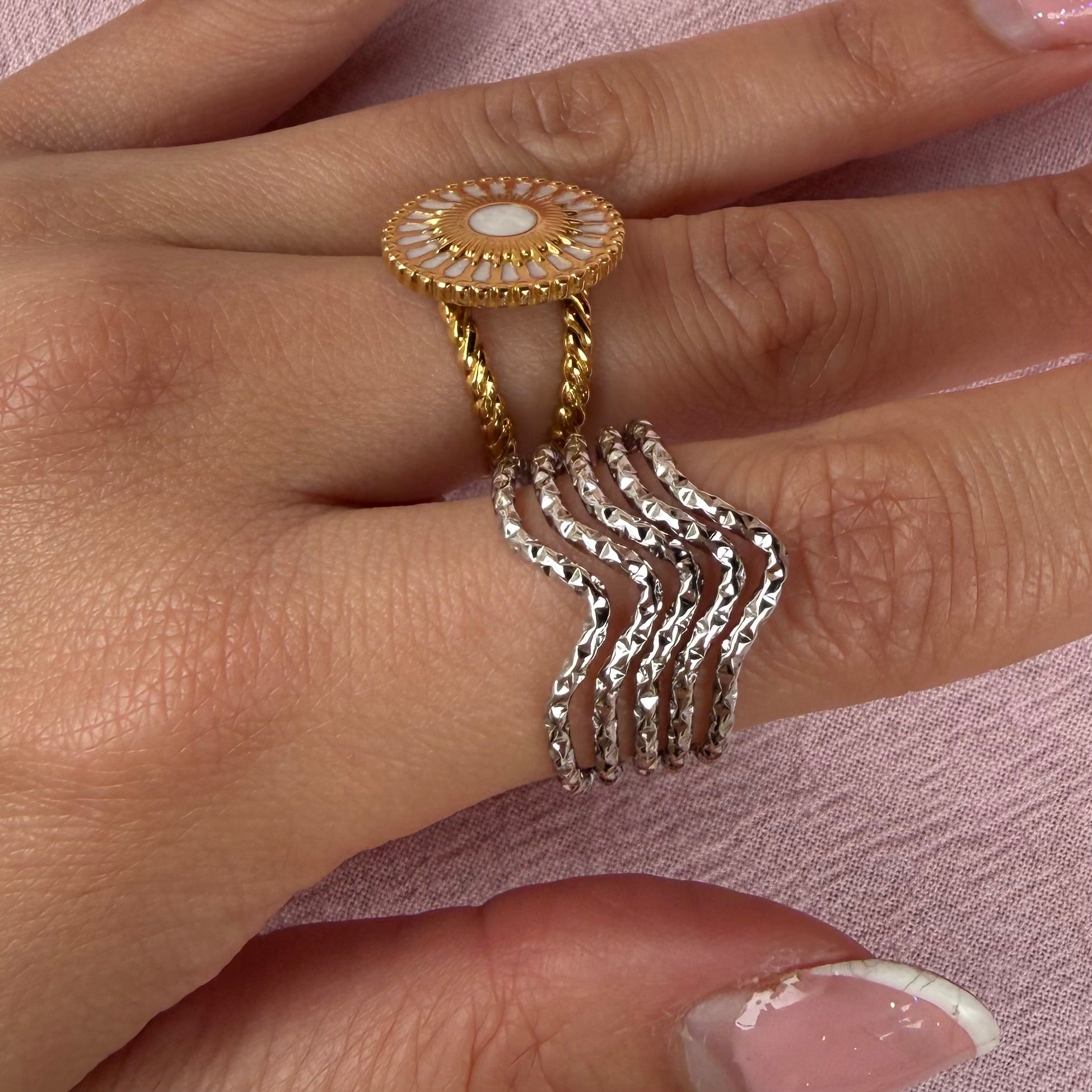 Shona Silver Adjustable Ring