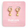 Gold Star Huggie Earrings