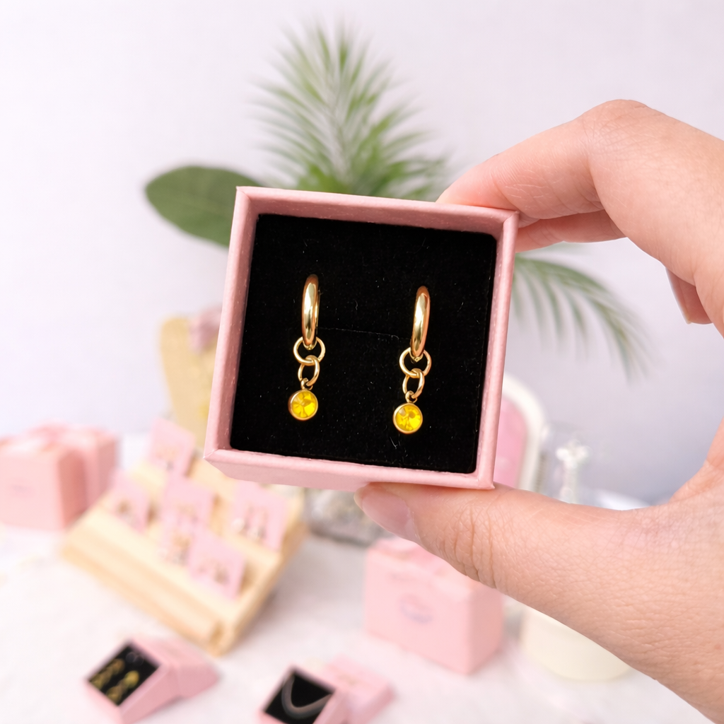 November Birthstone Earrings
