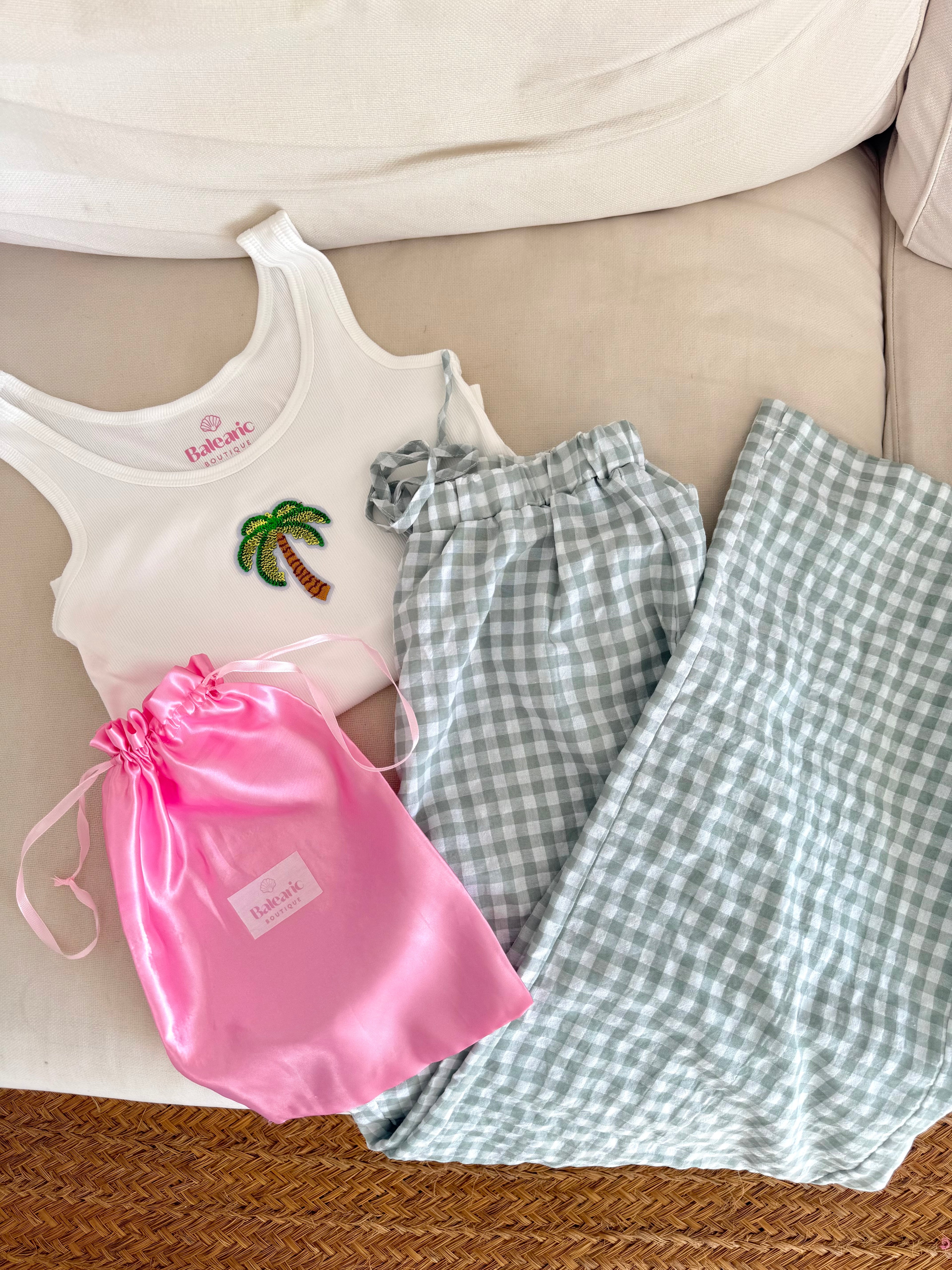 Green Palm Pyjama Giftset