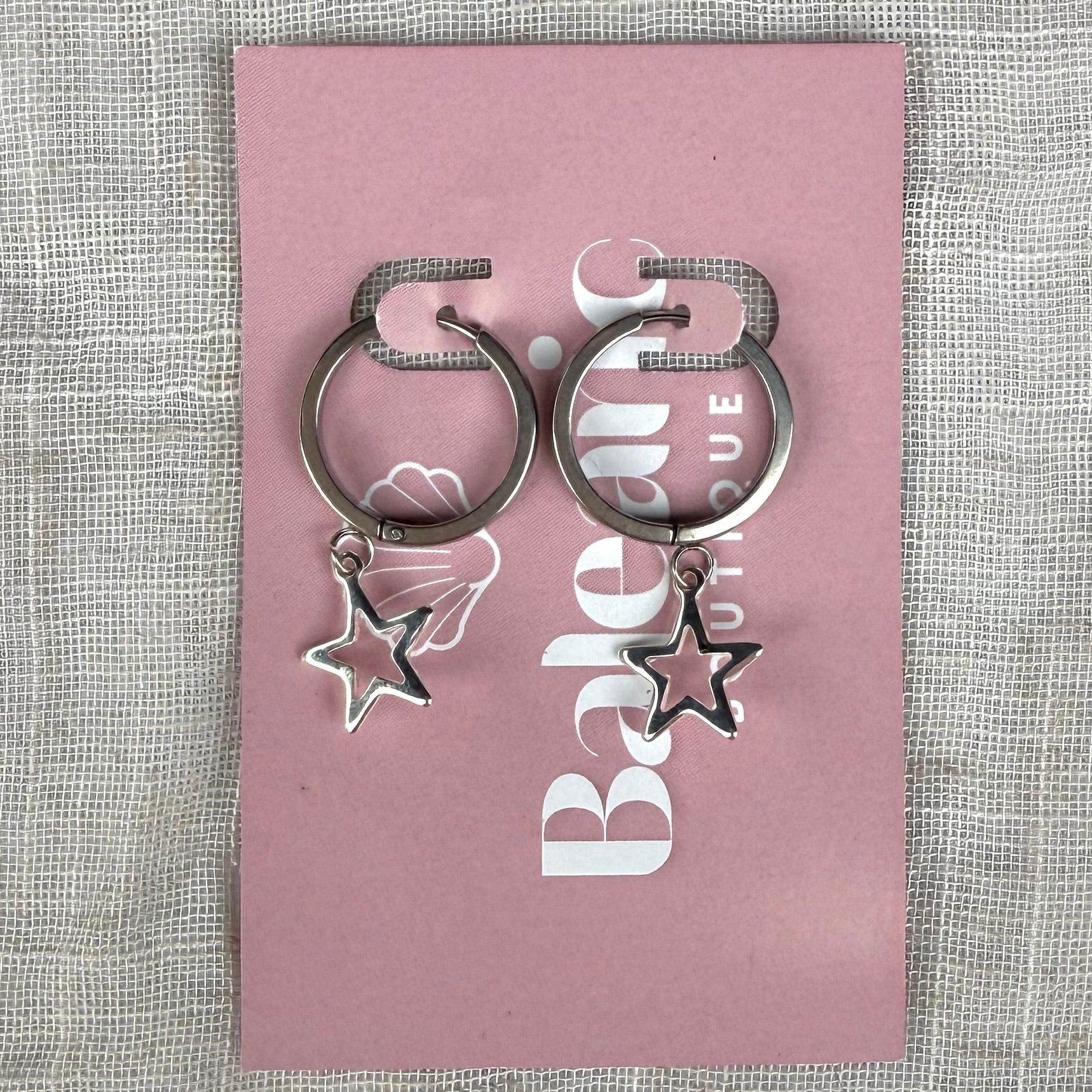 Susie Silver Macro Huggie Earrings