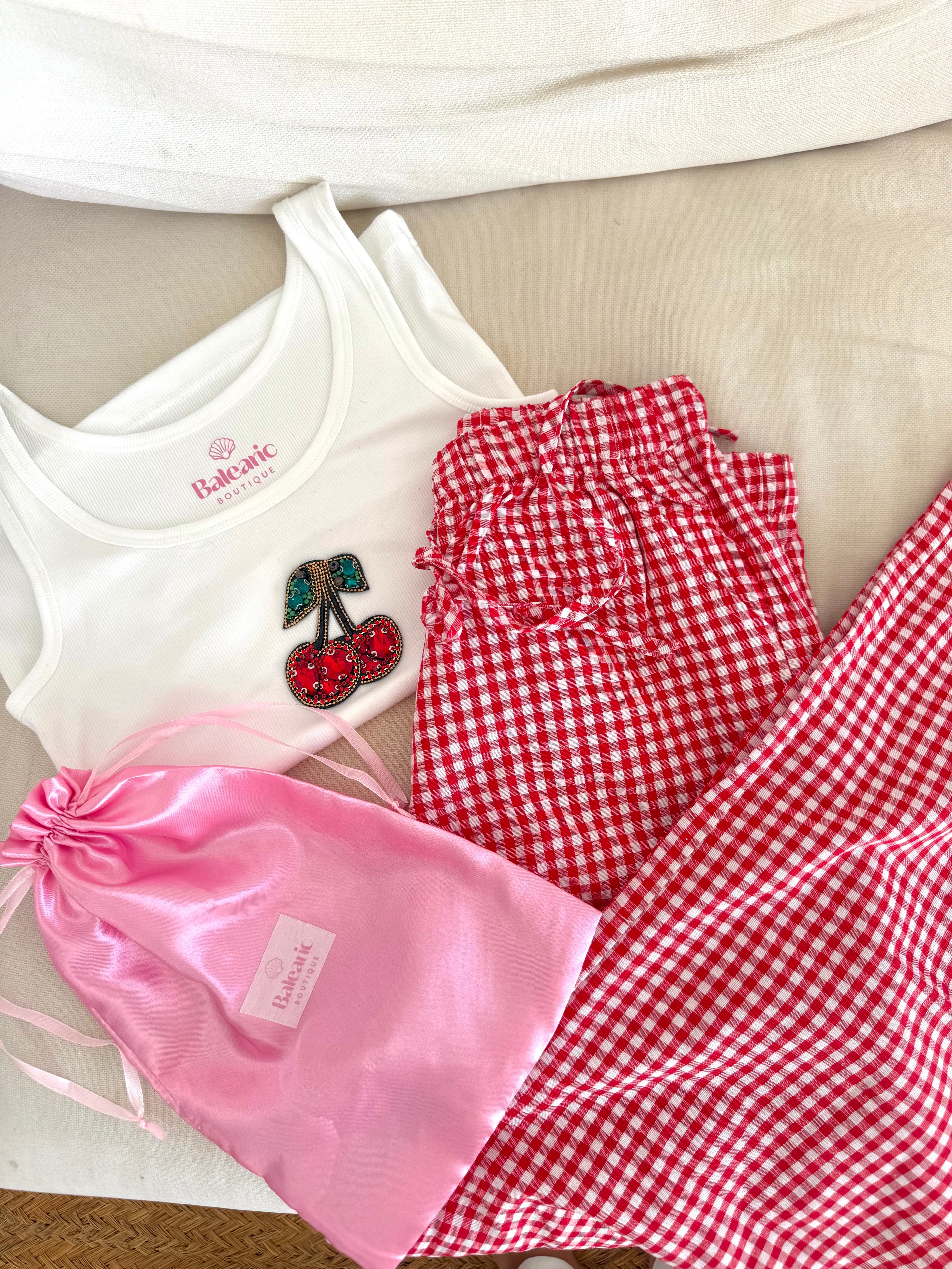 Red Cherry Pyjama Giftset