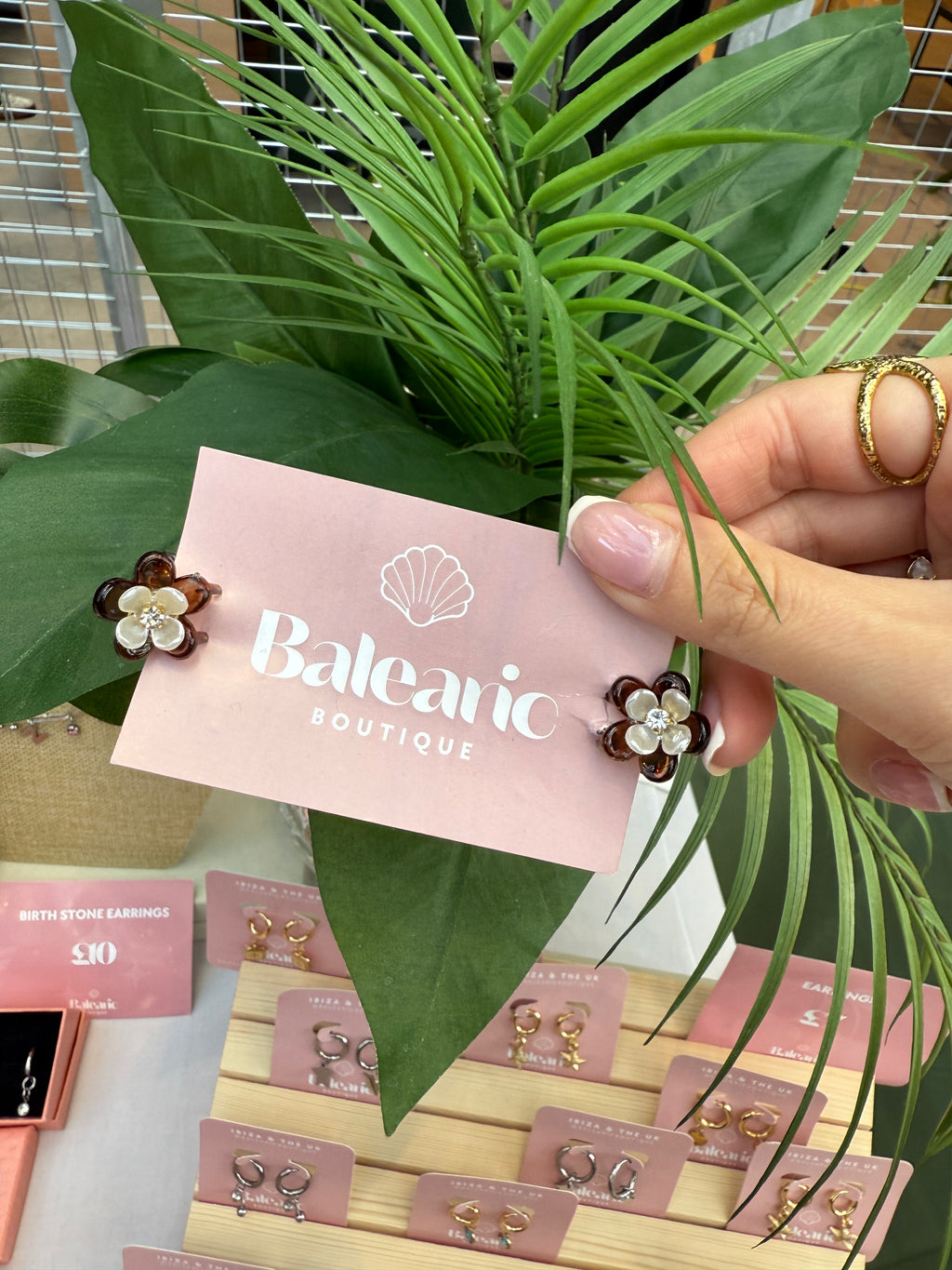 Brown Flower Hairclip Minis